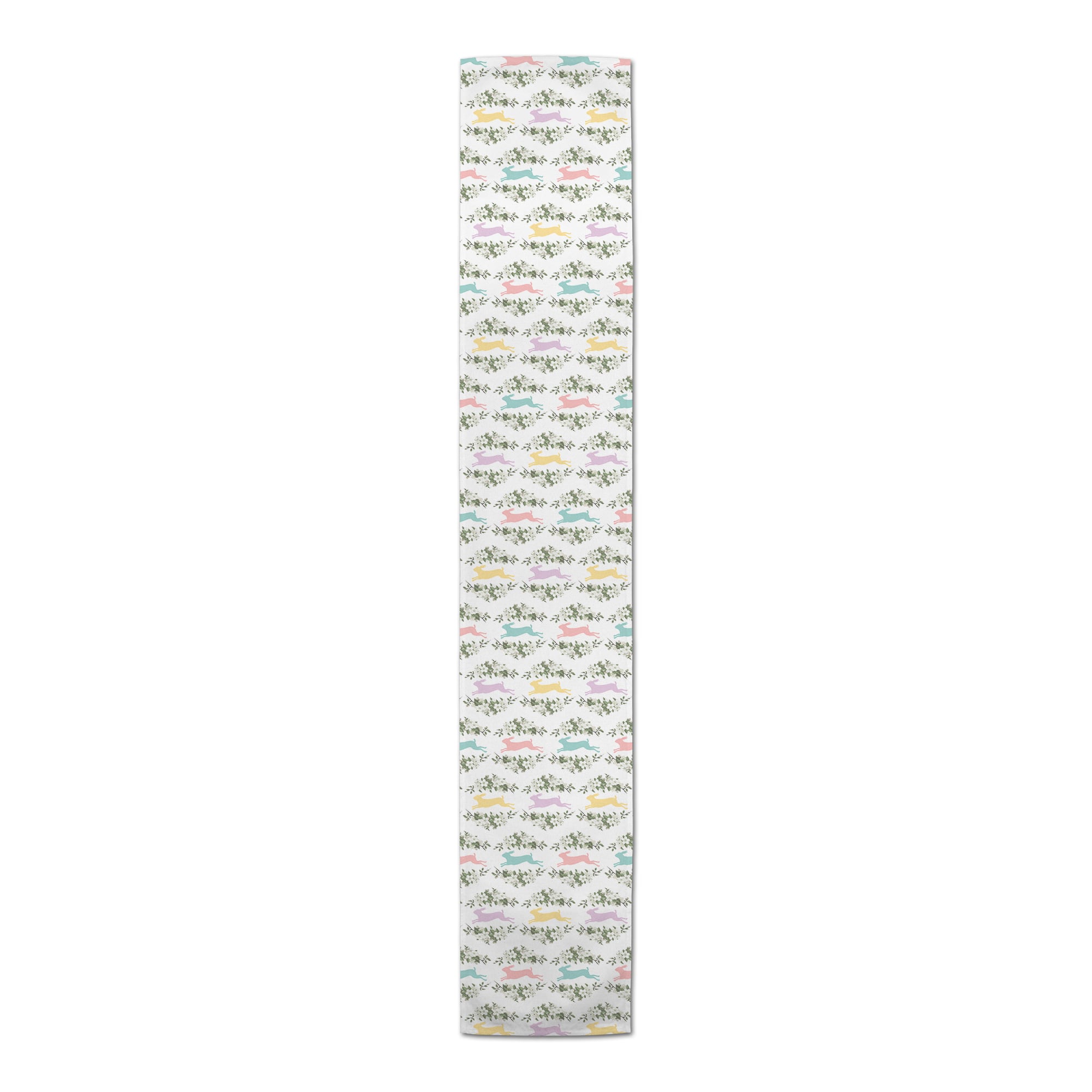 72'' Pastel Rabbits Table Runner